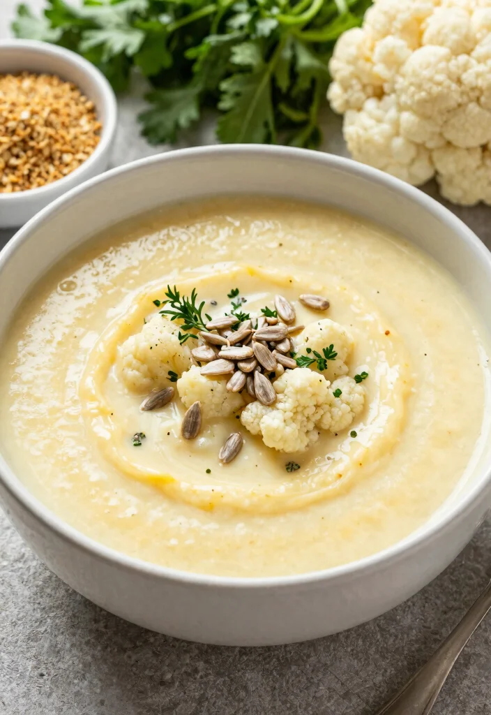 17 Cauliflower Soup Recipes Creamy Without Cream - 6. Cheesy Cauliflower Soup 1