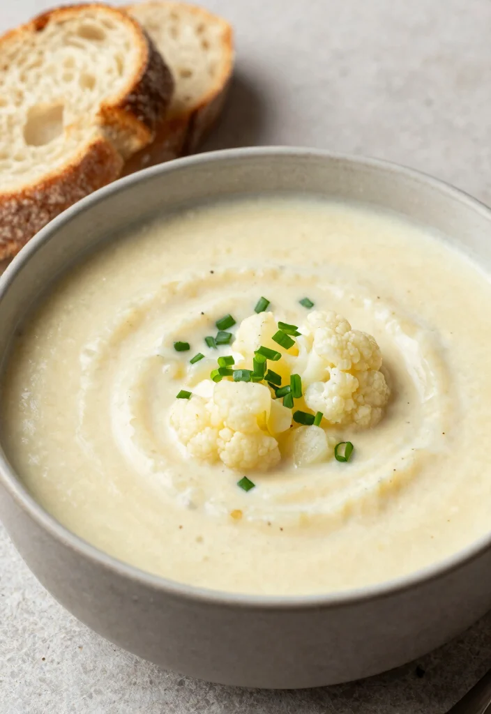 17 Cauliflower Soup Recipes Creamy Without Cream - 8. Creamy Cauliflower and Potato Soup 1