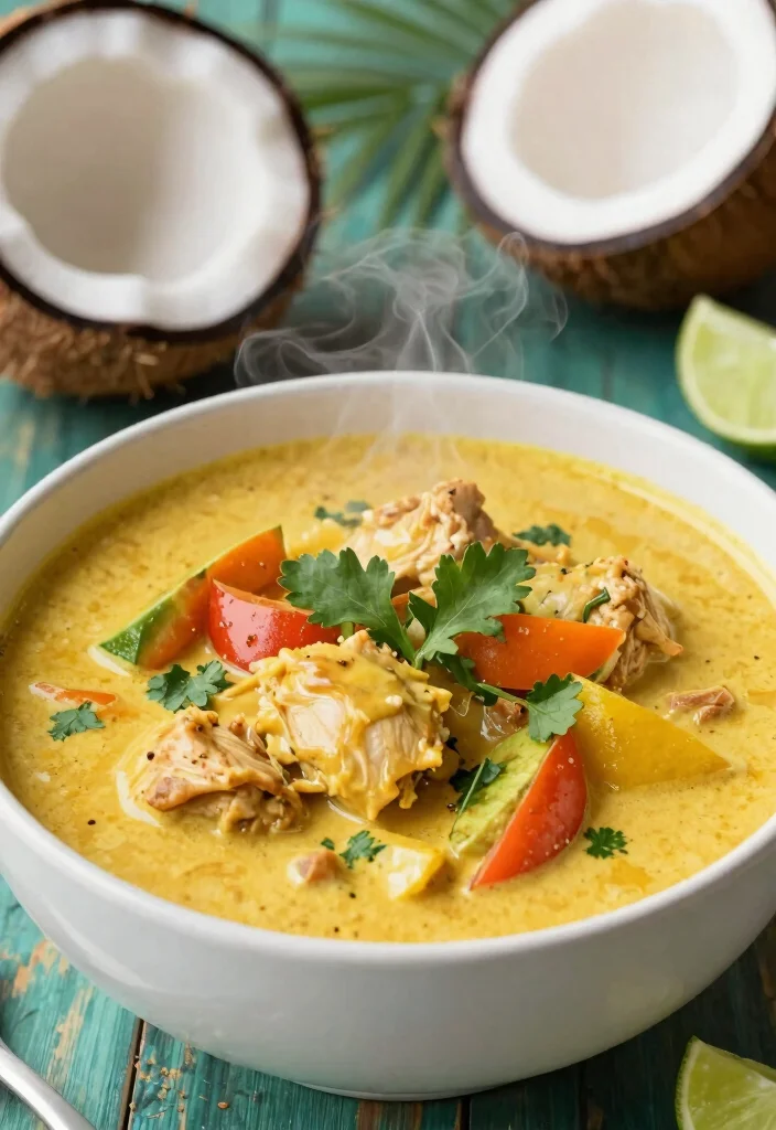 17 Chicken Breast Soup Recipes That Stay Tender and Juicy - 6. Coconut Curry Chicken Soup 1