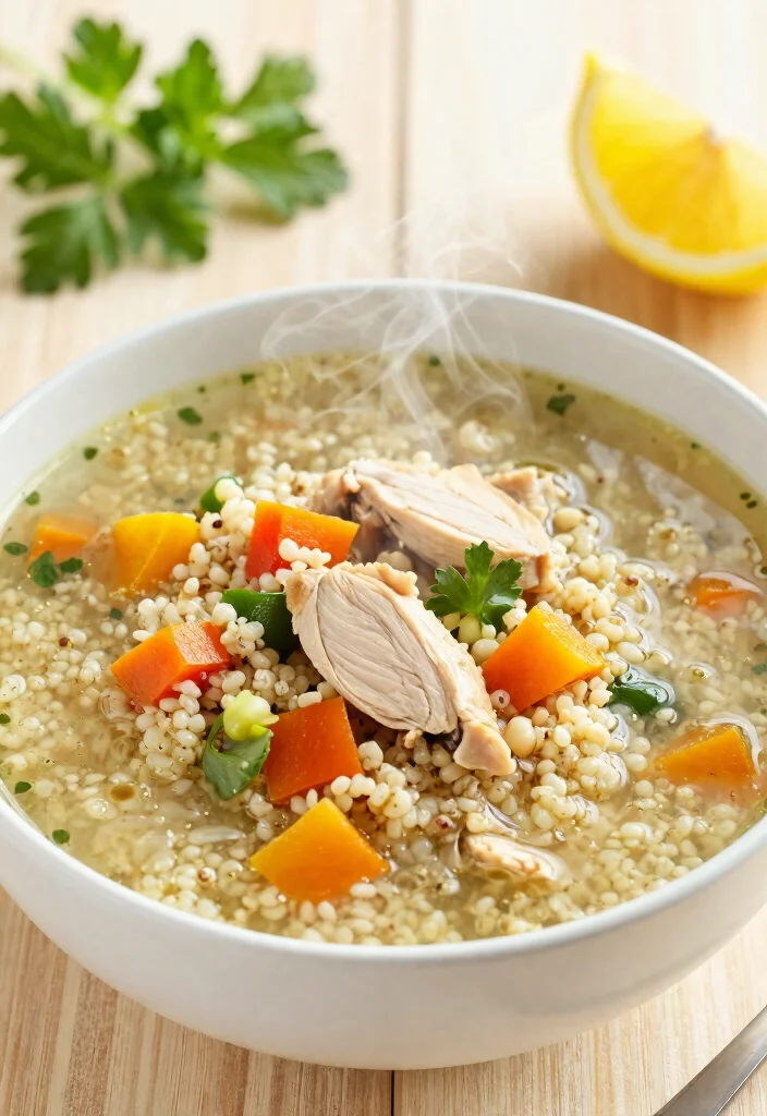 17 Chicken Breast Soup Recipes That Stay Tender and Juicy - 7. Chicken and Quinoa Soup 1