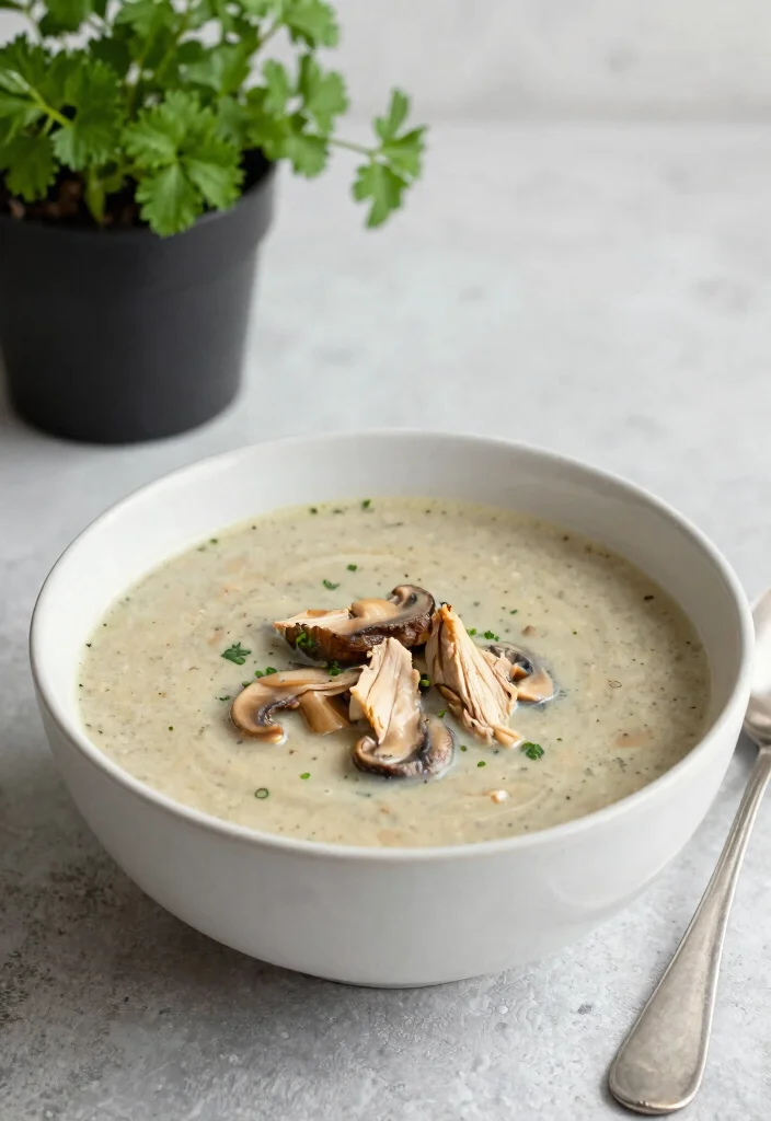 17 Chicken Mushroom Soup Recipes Creamy and Comforting - 12. Simple Chicken Mushroom Soup 1