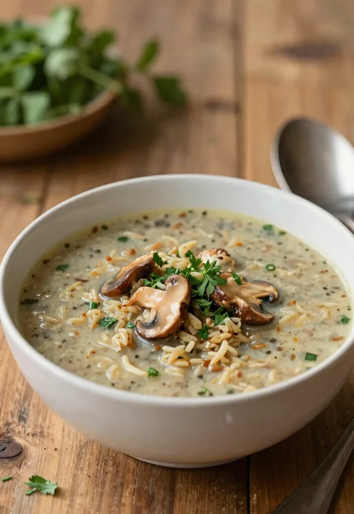 17 Chicken Mushroom Soup Recipes Creamy and Comforting - 15. Wild Rice Chicken Mushroom Soup 1