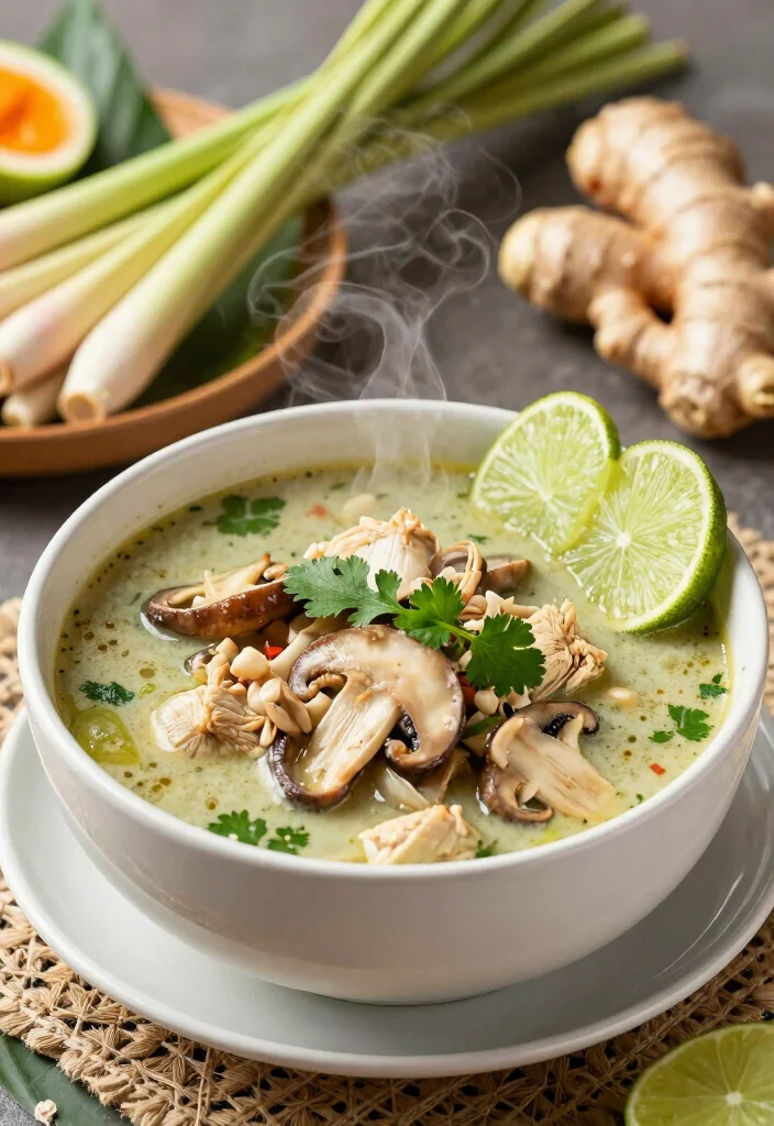 17 Chicken Mushroom Soup Recipes Creamy and Comforting - 17. Thai Chicken Mushroom Soup 1