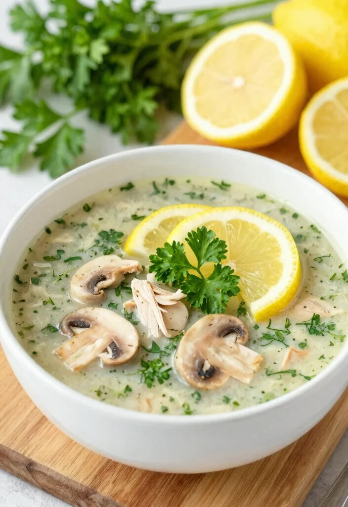 17 Chicken Mushroom Soup Recipes Creamy and Comforting - 6. Lemon Herb Chicken Mushroom Soup 1