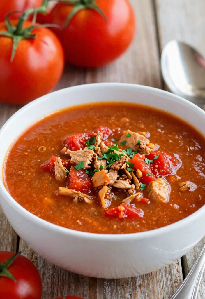 17 Ground Turkey Soup Recipes for Lean Comfort Meals - 16. Turkey and Tomato Soup 1