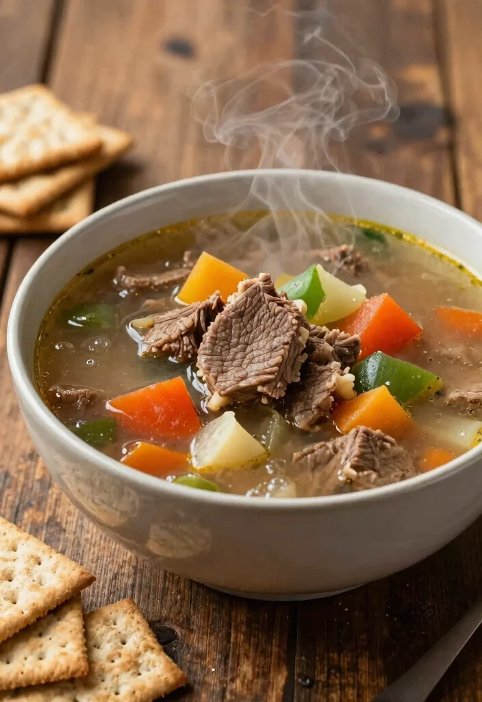 17 Paleo Soup Recipes Made with Clean Ingredients - 10. Beef and Vegetable Soup 1