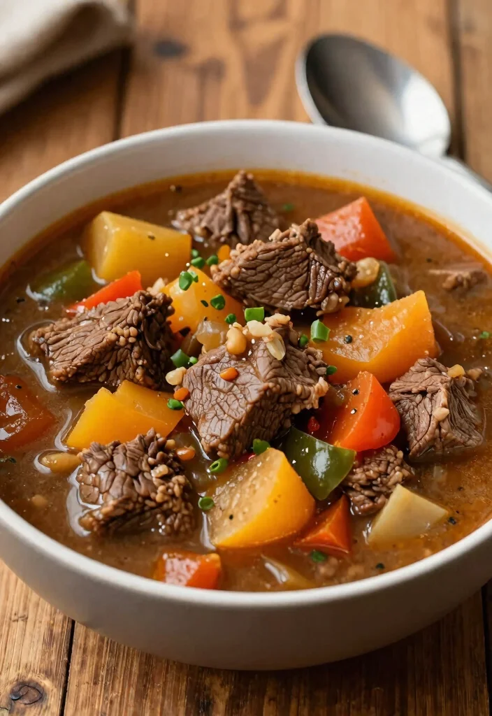 17 Paleo Soup Recipes Made with Clean Ingredients - 12. Vegetable and Beef Stew 1