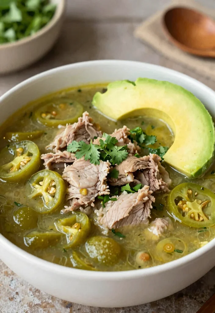 17 Paleo Soup Recipes Made with Clean Ingredients - 16. Chile Verde Soup 1