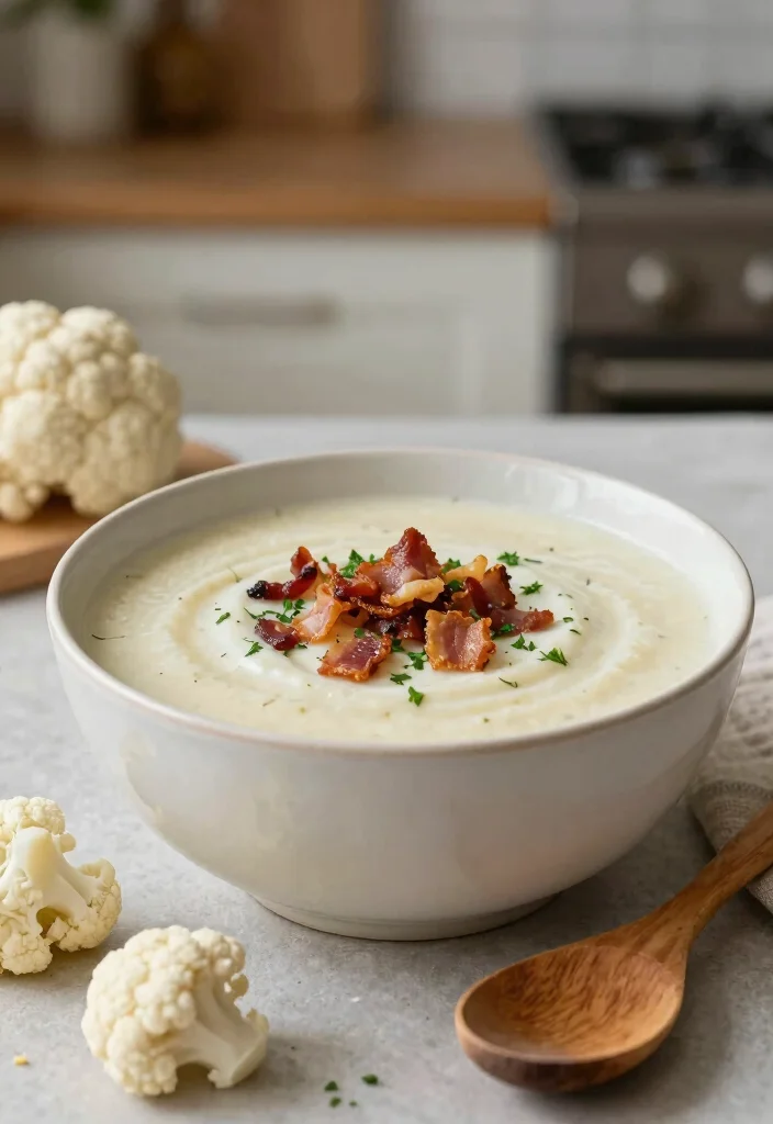 17 Paleo Soup Recipes Made with Clean Ingredients - 2. Creamy Cauliflower Soup 1