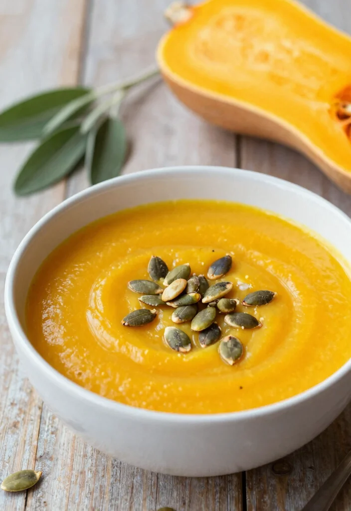 17 Paleo Soup Recipes Made with Clean Ingredients - 5. Butternut Squash and Sage Soup 1