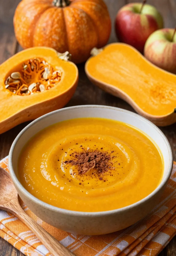17 Pureed Soup Recipes That Are Smooth and Comforting - 3. Butternut Squash and Apple Soup 1