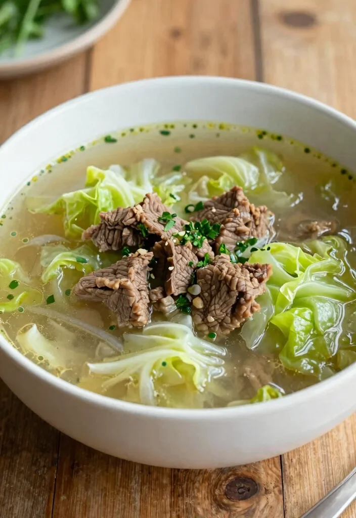 18 Beef Broth Soup Recipes Rich in Flavor - 16. Beef and Cabbage Soup 1
