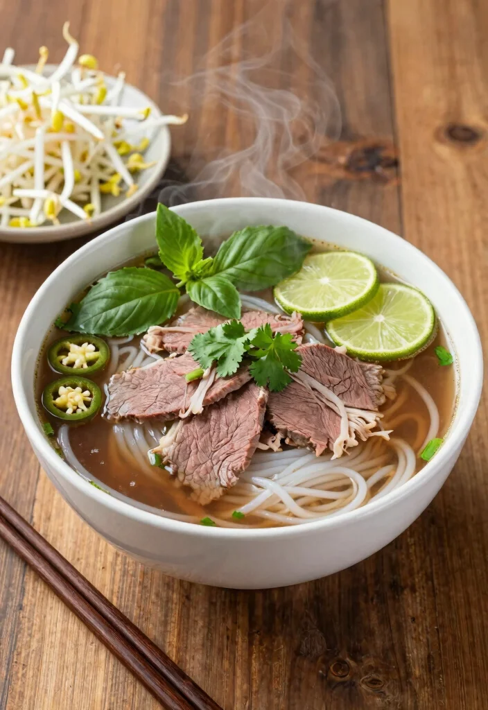 18 Beef Broth Soup Recipes Rich in Flavor - 2. Vietnamese Pho with Beef Broth 1
