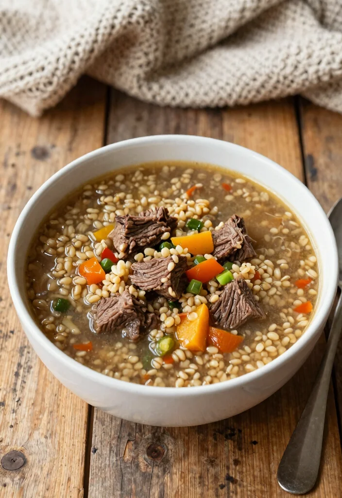 18 Beef Broth Soup Recipes Rich in Flavor - 3. Hearty Beef and Barley Soup 1