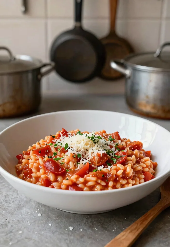 18 Canned Tomato Soup Recipes for Quick and Easy Meals - 4. Tomato Soup Risotto 1
