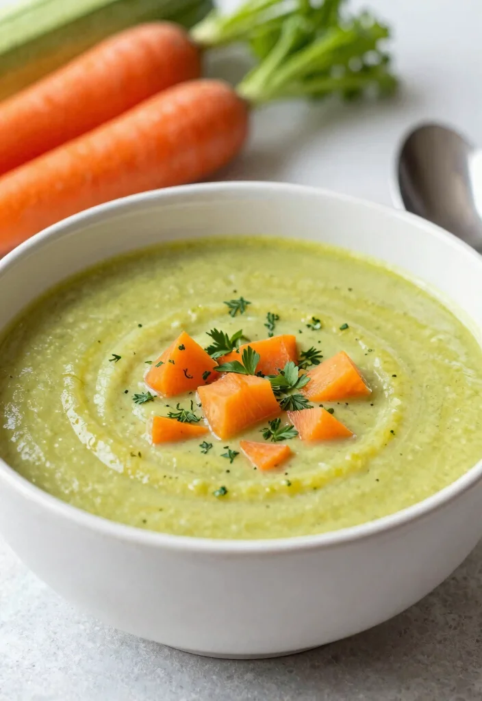 18 Carrot Soup Recipes That Are Healthy and Delicious - 15. Carrot and Zucchini Soup 1