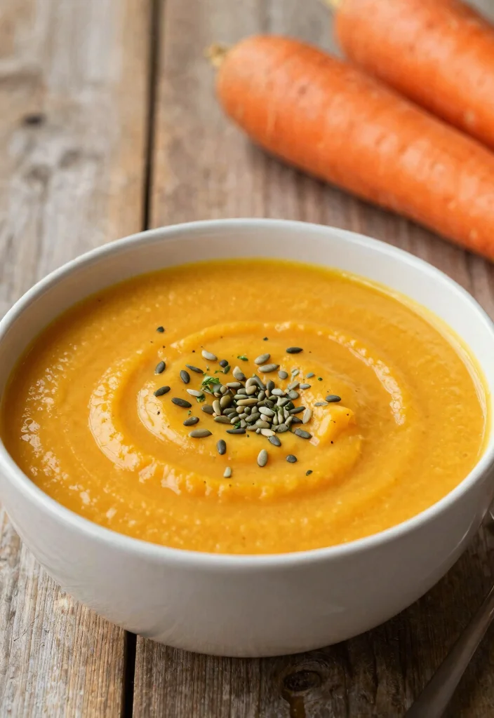 18 Carrot Soup Recipes That Are Healthy and Delicious - 16. Carrot and Sweet Potato Soup 1