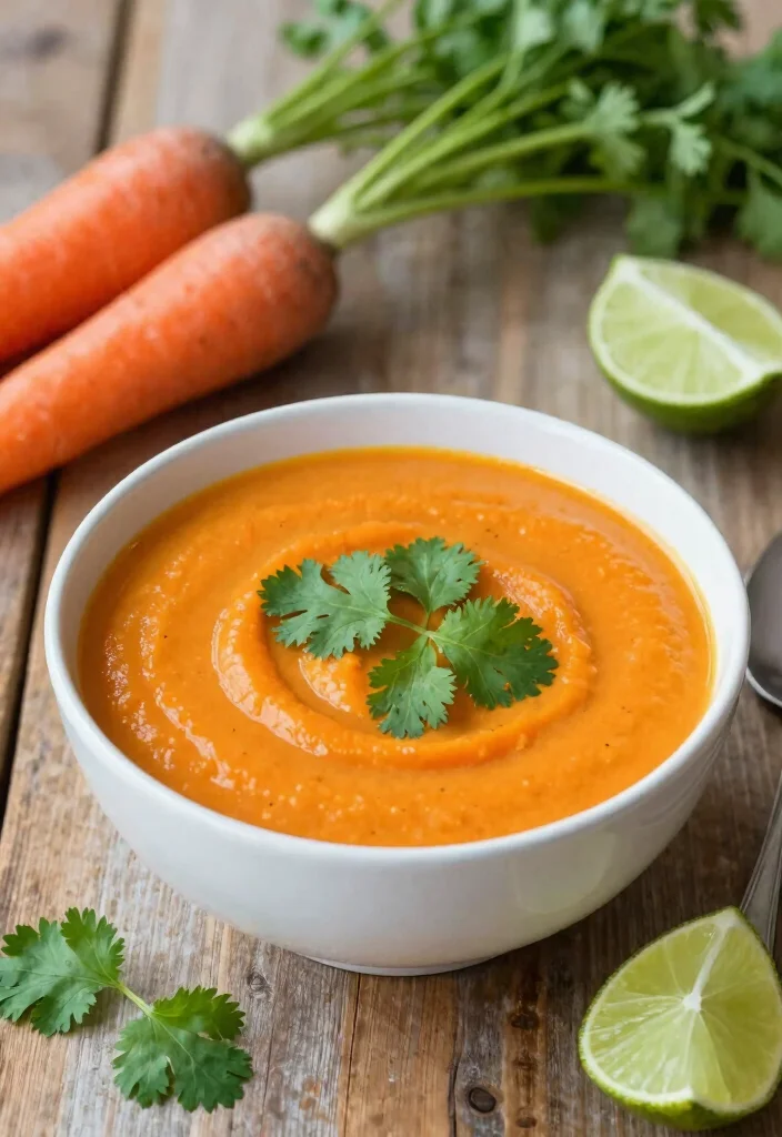 18 Carrot Soup Recipes That Are Healthy and Delicious - 18. Carrot and Cilantro Soup 1