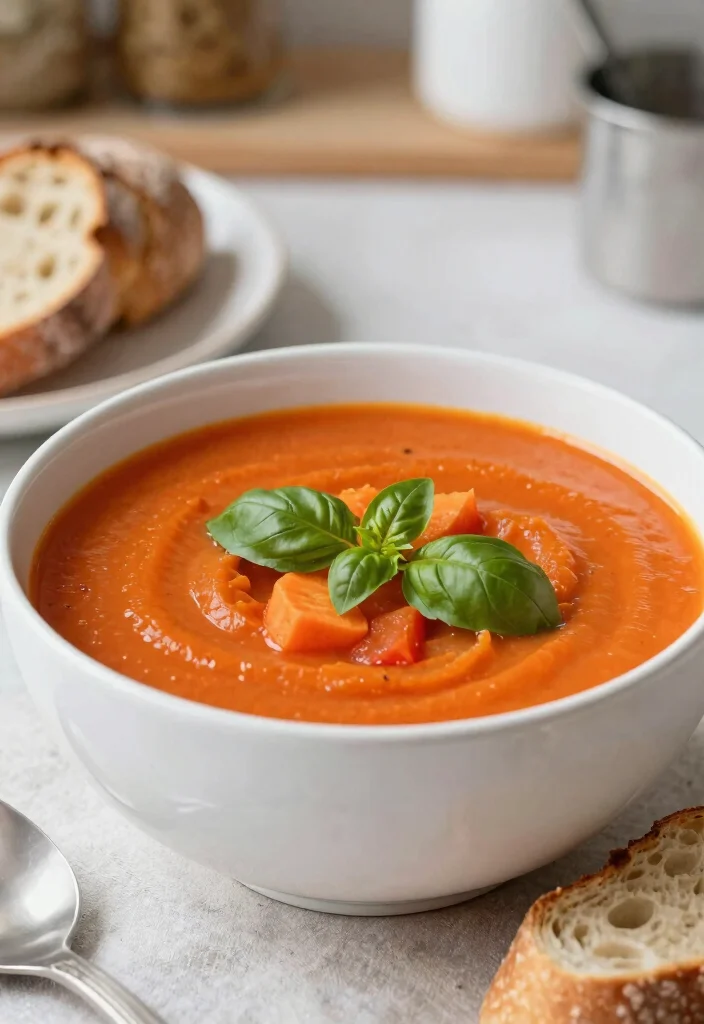 18 Carrot Soup Recipes That Are Healthy and Delicious - 7. Carrot and Tomato Soup 1