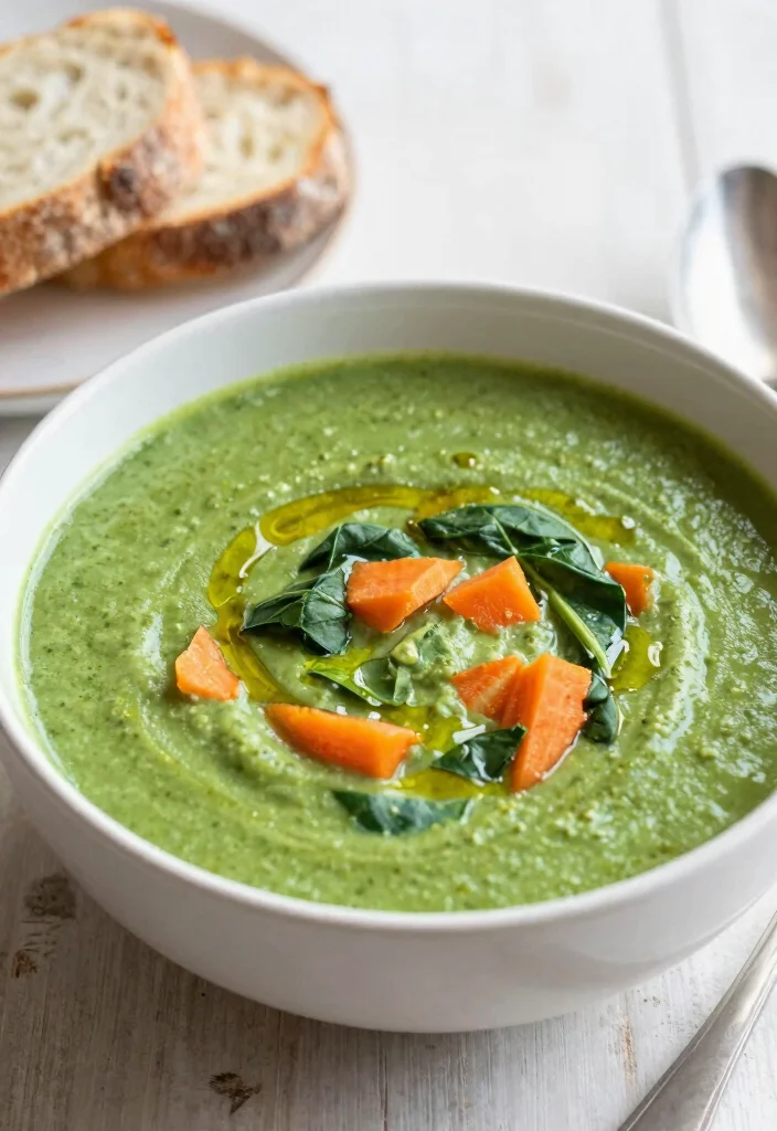 18 Carrot Soup Recipes That Are Healthy and Delicious - 9. Carrot and Spinach Soup 1