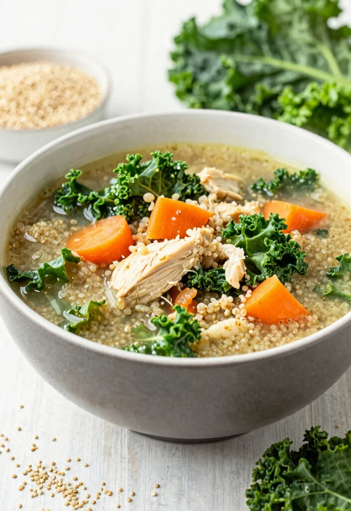 18 Chicken Broth Soup Recipes for Light and Healing Meals - 13. Chicken and Quinoa Soup 1