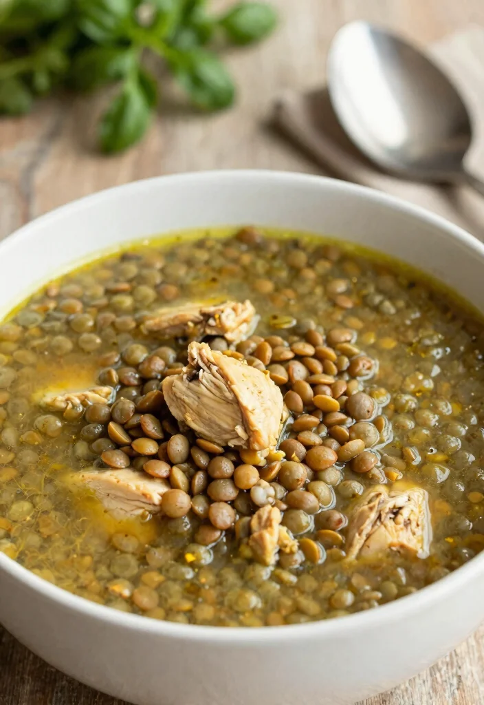 18 Chicken Broth Soup Recipes for Light and Healing Meals - 15. Chicken and Lentil Soup 1