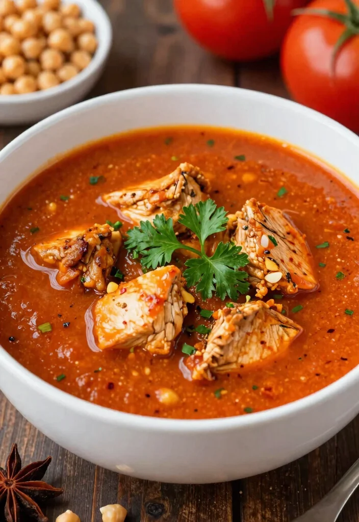 18 Chicken Broth Soup Recipes for Light and Healing Meals - 17. Harissa Chicken Soup 1
