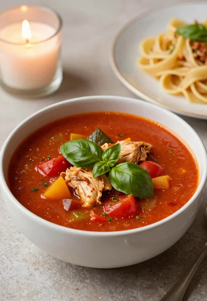 18 Crockpot Chicken Soup Recipes for Hands-Off Cooking - 13. Chicken Cacciatore Soup 1