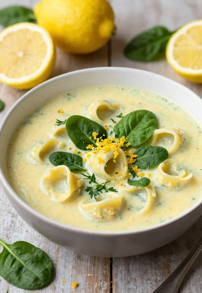 18 Crockpot Tortellini Soup Recipes Easy and Creamy - 14. Creamy Lemon and Tortellini Soup 1