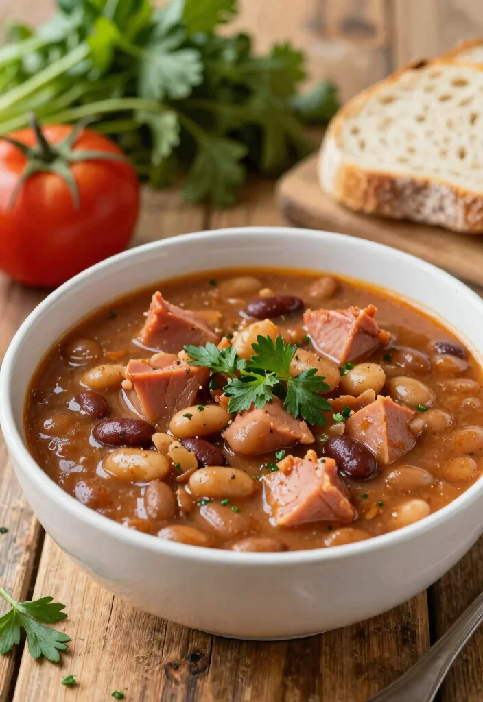 18 Ham and Bean Soup Recipes for Classic Comfort Food - 12. Ham and Bean Stew 1