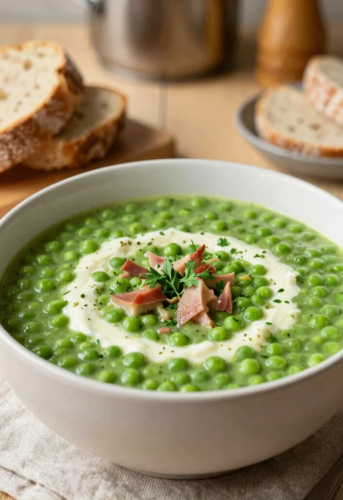 18 Ham and Bean Soup Recipes for Classic Comfort Food - 4. Hearty Split Pea and Ham Soup 1