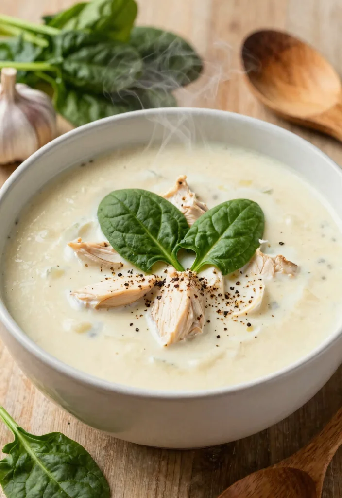 18 Keto Chicken Soup Recipes That Are Low Carb and Filling - 1. Creamy Garlic Chicken Soup 1