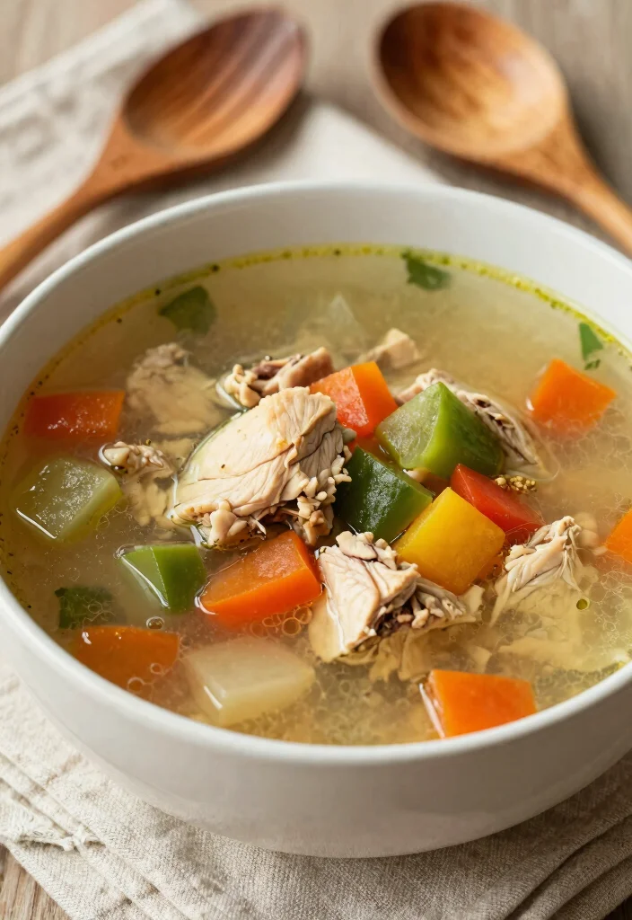 18 Keto Chicken Soup Recipes That Are Low Carb and Filling - 11. Rustic Chicken Vegetable Soup 1