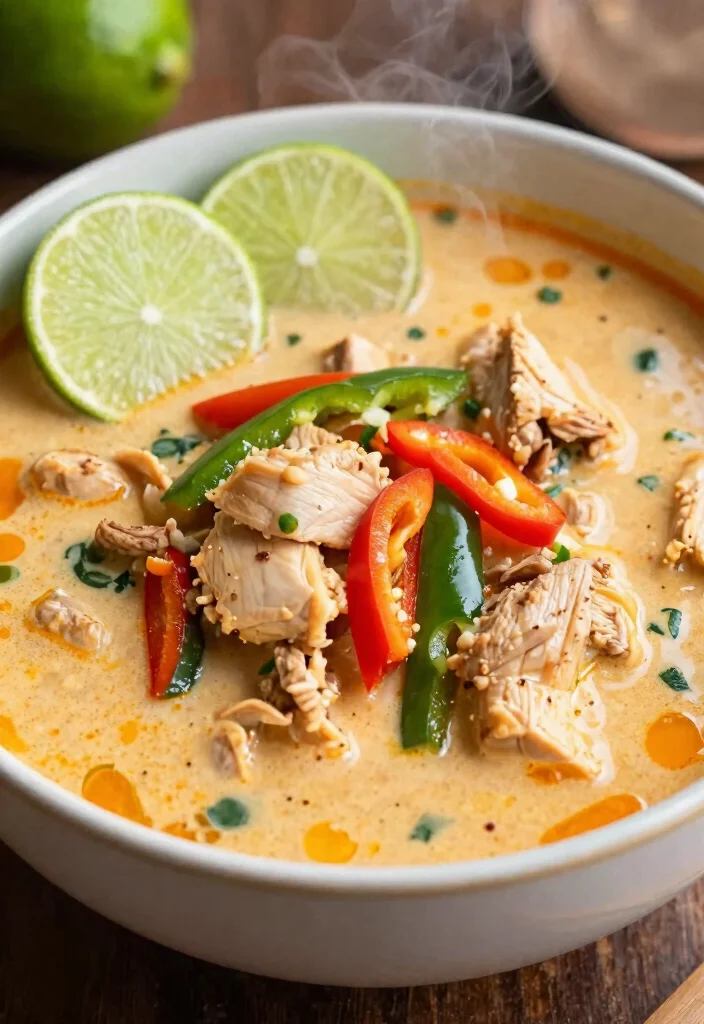 18 Keto Chicken Soup Recipes That Are Low Carb and Filling - 9. Thai Chicken Soup 1