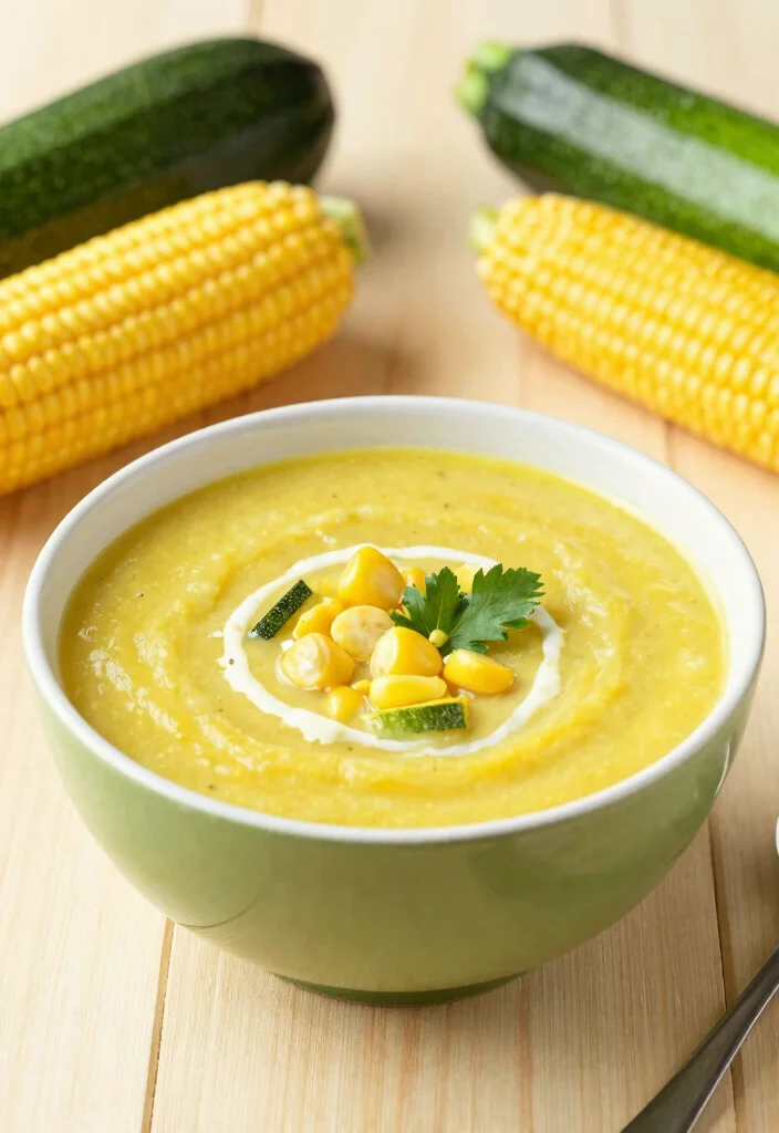 18 Quick and Easy Soup Recipes Ready in Under 30 Minutes - 17. Zucchini and Corn Soup 1