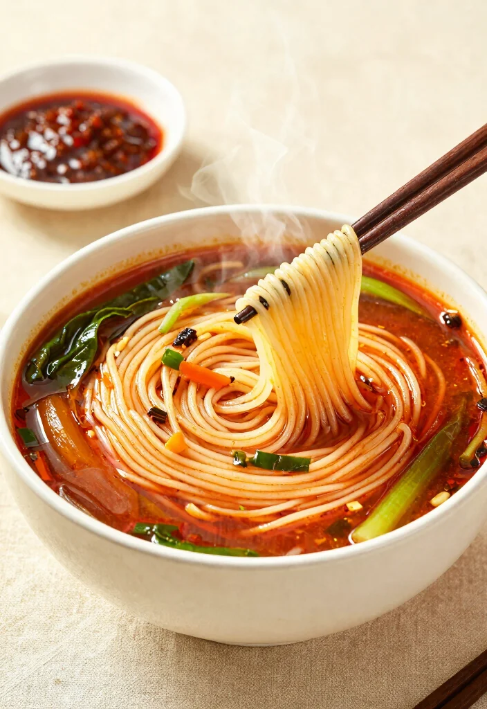 19 Asian Soup Recipes Packed with Bold Flavors - 14. Spicy Szechuan Noodle Soup 1