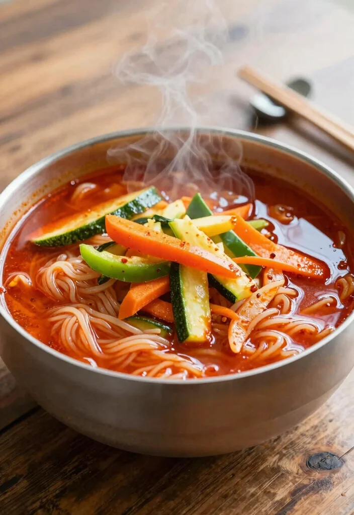 19 Asian Soup Recipes Packed with Bold Flavors - 9. Korean Spicy Noodle Soup (Jjambbong) 1