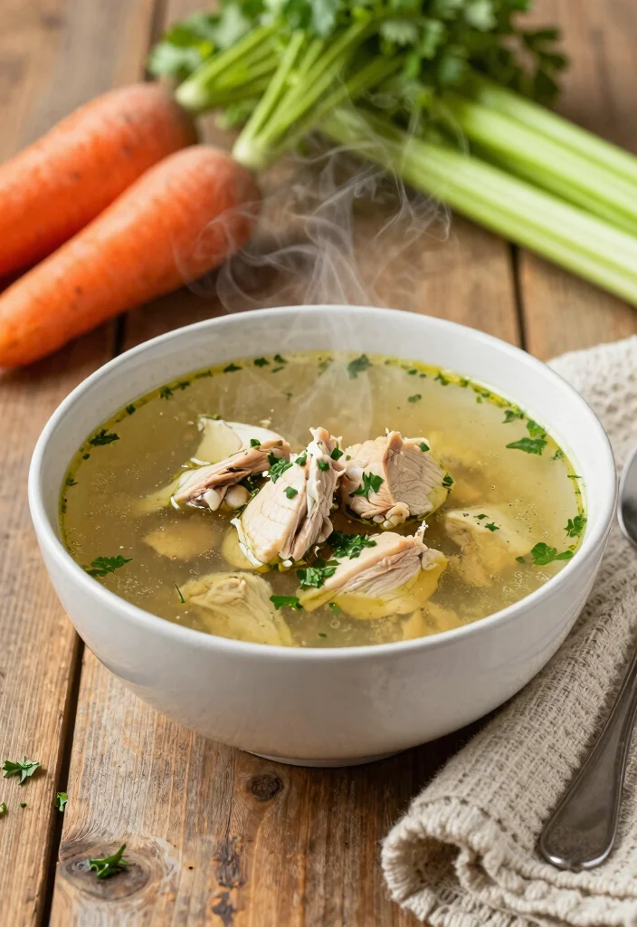 19 Broth-Based Soup Recipes That Are Light but Nourishing - 1. Classic Chicken Broth Soup 1