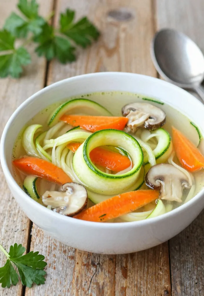19 Broth-Based Soup Recipes That Are Light but Nourishing - 16. Zucchini Noodle Soup 1