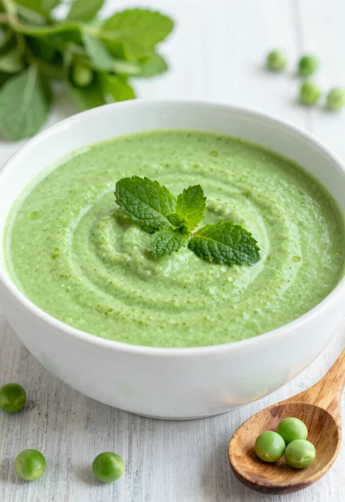 19 Broth-Based Soup Recipes That Are Light but Nourishing - 17. Sweet Pea and Mint Soup 1