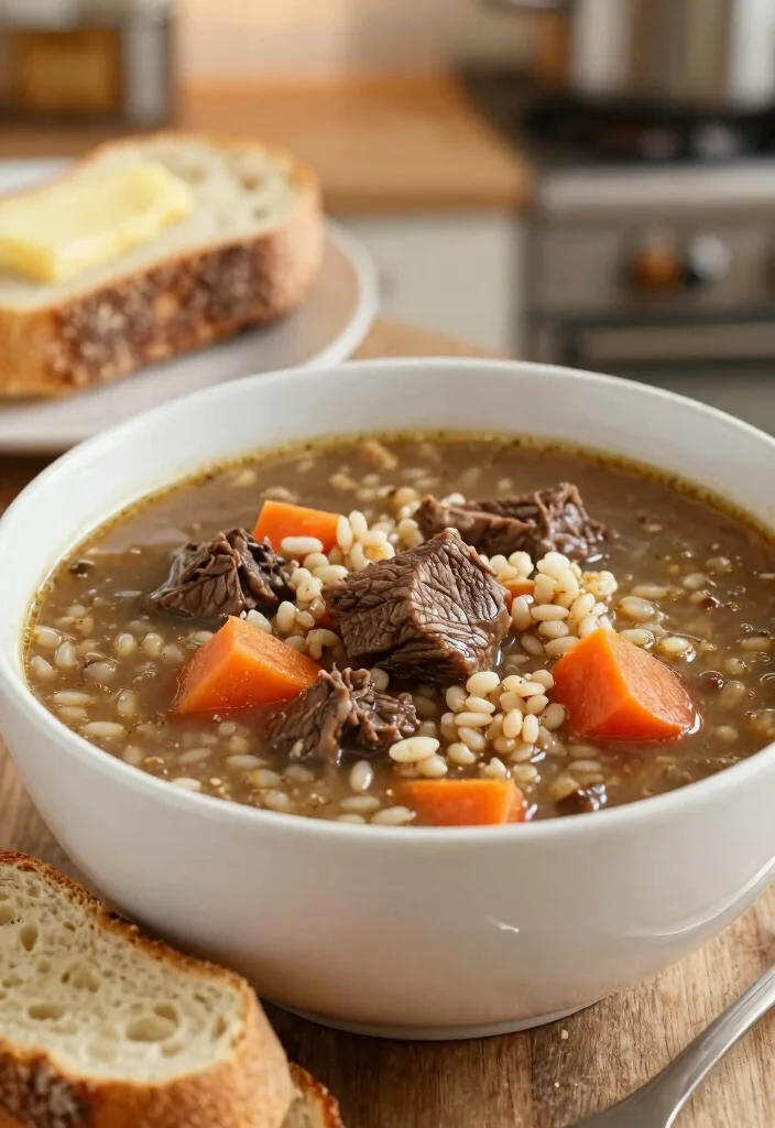 19 Busy Day Soup Recipes You Can Make Fast After Work - 10. Beef and Barley Soup 1