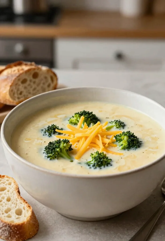 19 Busy Day Soup Recipes You Can Make Fast After Work - 11. Creamy Broccoli Cheddar Soup 1