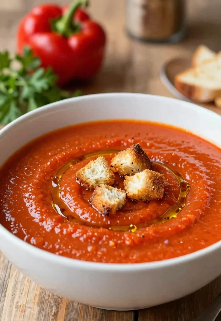 19 Busy Day Soup Recipes You Can Make Fast After Work - 12. Roasted Red Pepper Soup 1
