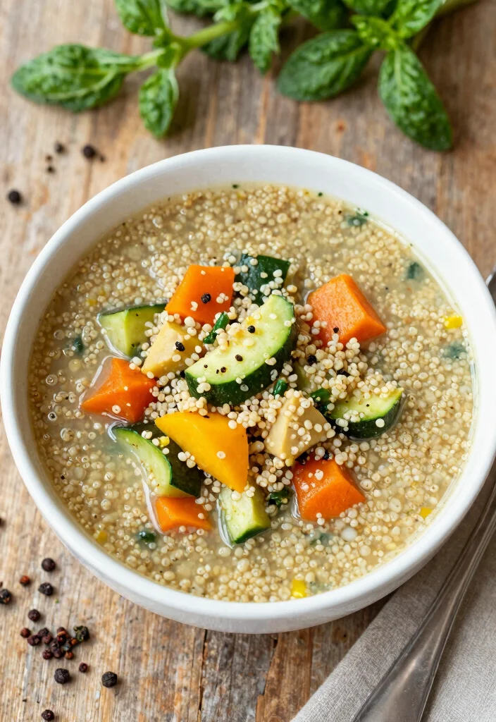 19 Busy Day Soup Recipes You Can Make Fast After Work - 16. Vegetable and Quinoa Soup 1