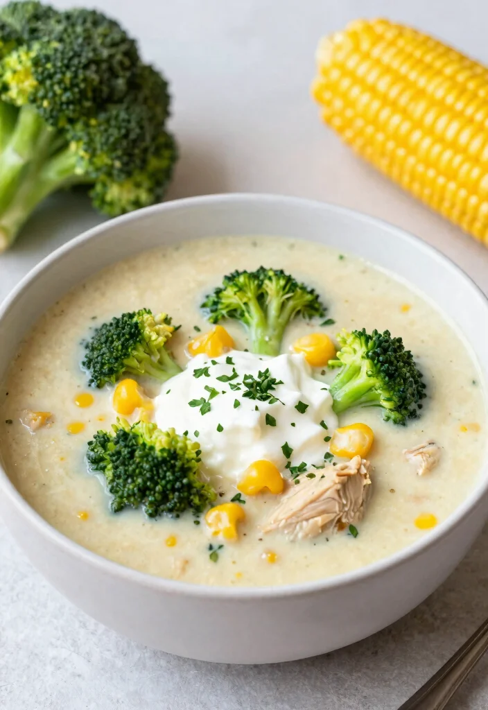 19 Chicken Vegetable Soup Recipes Packed with Nutrition - 4. Creamy Chicken Vegetable Soup 1