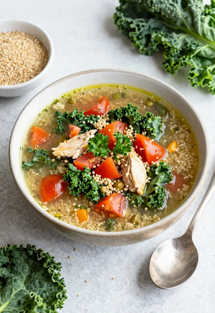 19 Chicken Vegetable Soup Recipes Packed with Nutrition - 5. Chicken Quinoa Vegetable Soup 1