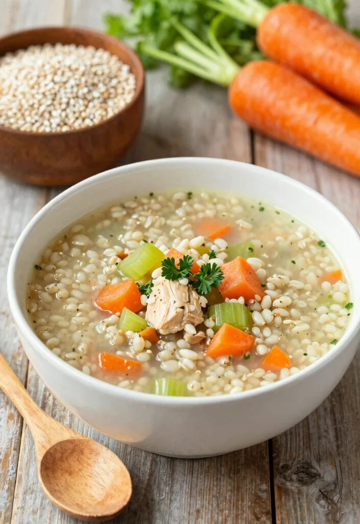 19 Chicken Vegetable Soup Recipes Packed with Nutrition - 8. Chicken and Vegetable Soup with Barley 1