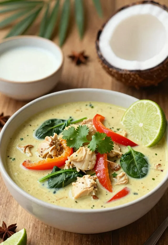 19 Chicken Vegetable Soup Recipes Packed with Nutrition - 9. Coconut Curry Chicken Vegetable Soup 1