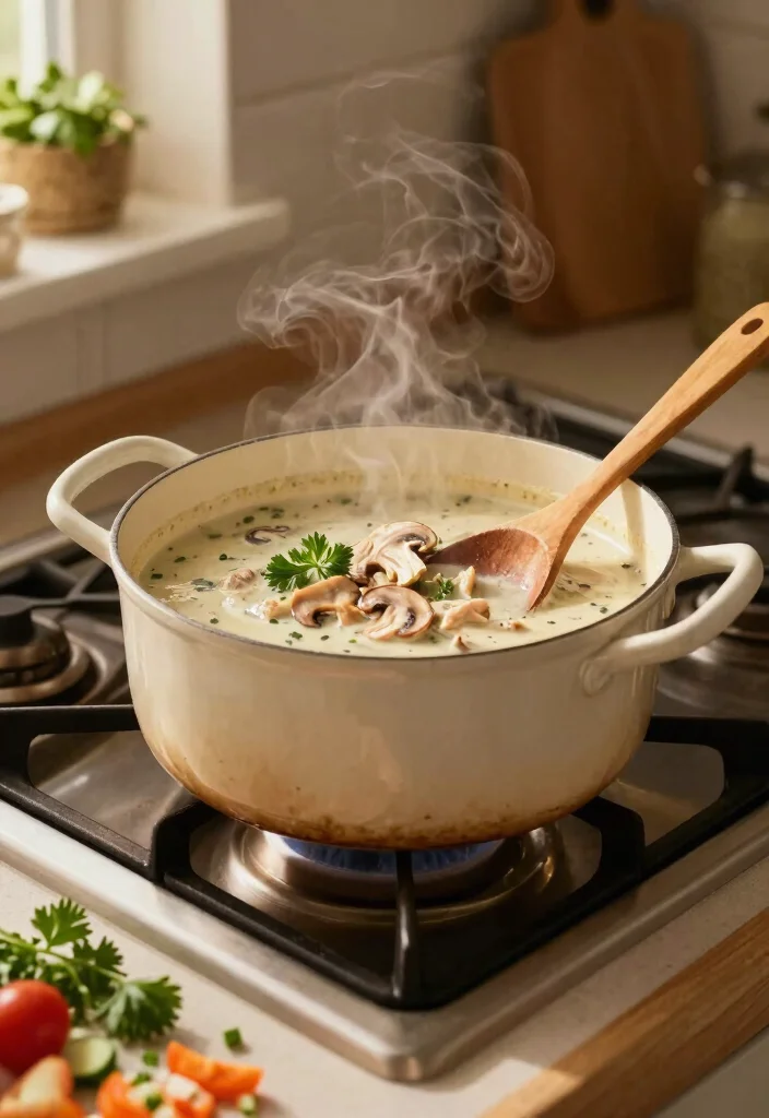 19 Cream of Mushroom Soup Recipes with Chicken for Easy Dinners - 1. Classic Creamy Chicken Mushroom Soup 1