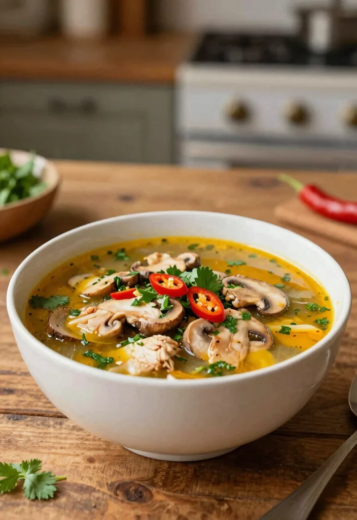 19 Cream of Mushroom Soup Recipes with Chicken for Easy Dinners - 13. Spicy Chicken Mushroom Soup 1